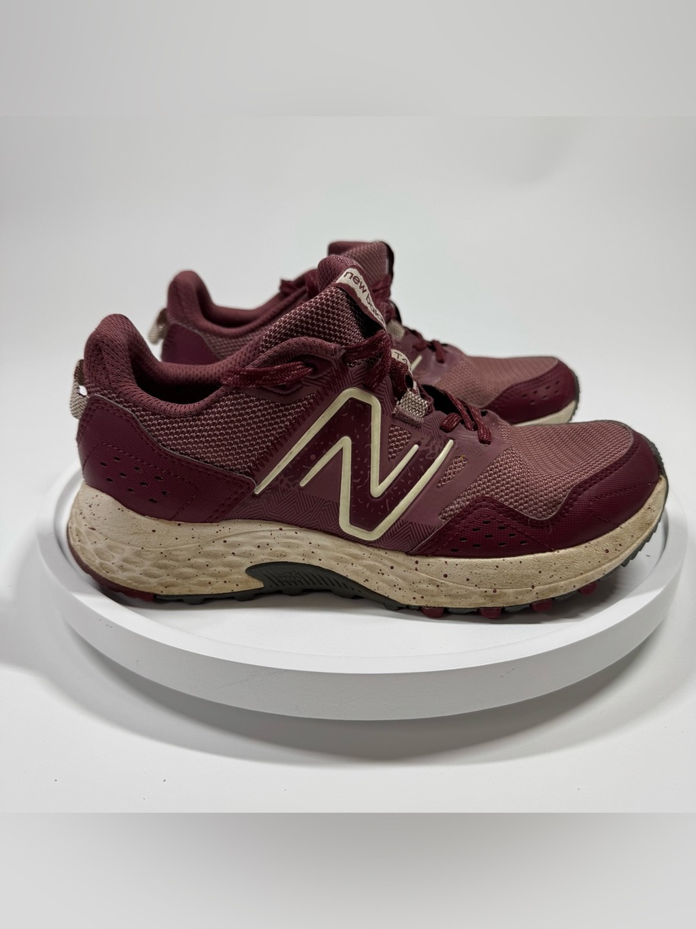 New Balance T410 Running Shoes Womens 7 Mens 5.5 WT410CP8 Maroon